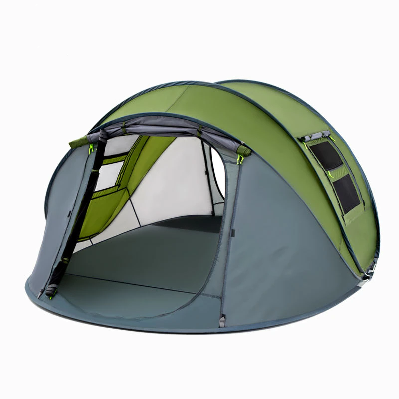 Cheap Goat Tents Outdoor Camping Tent 190T Sunscreen Double Layers Automatic Thick Waterproof Detachable Multi  use 3 4 Person Hiking Tent   